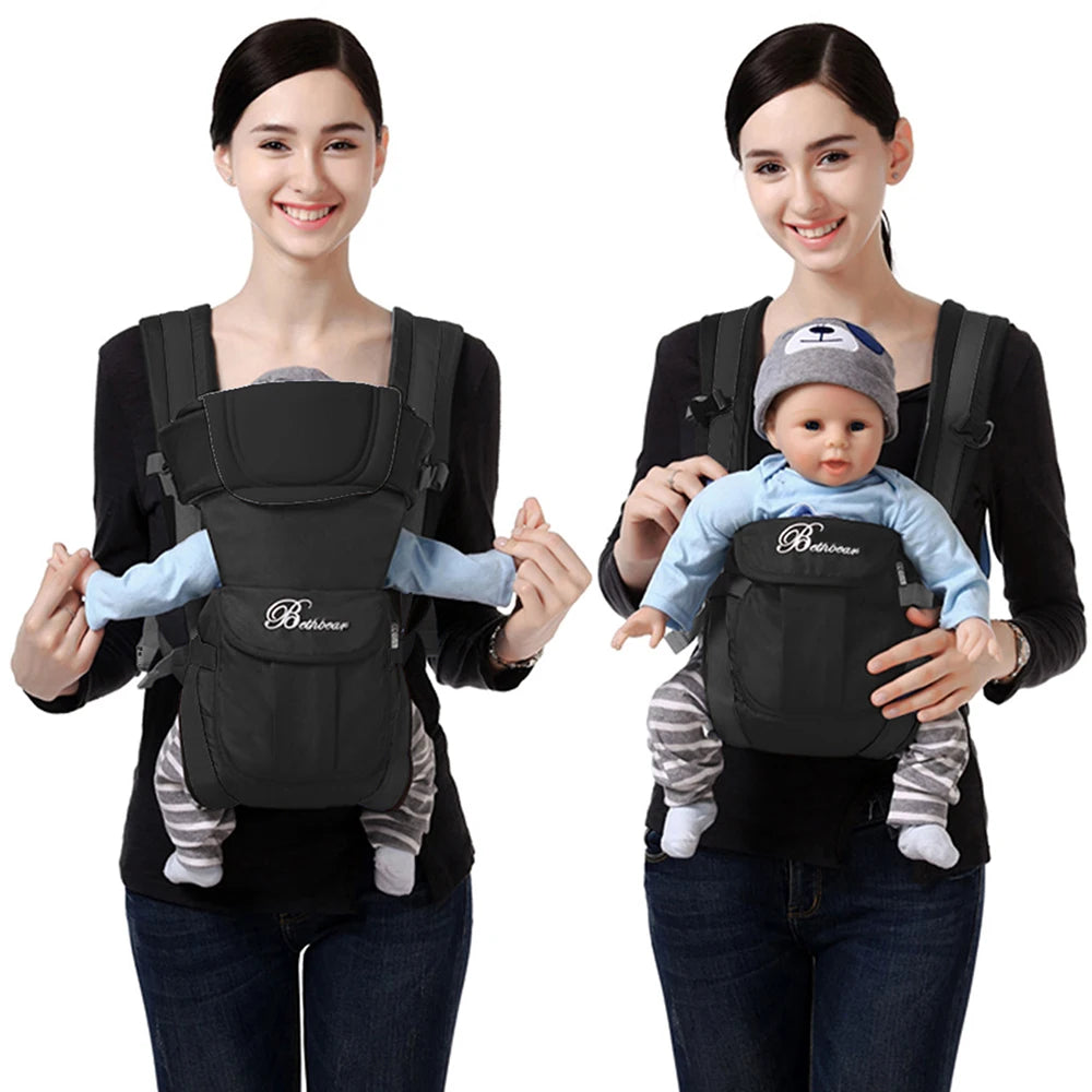 Marsupio Ergonomico 4-in-1 – Porta Bebè Regolabile da 0 a 24 Mesi / 20 kg